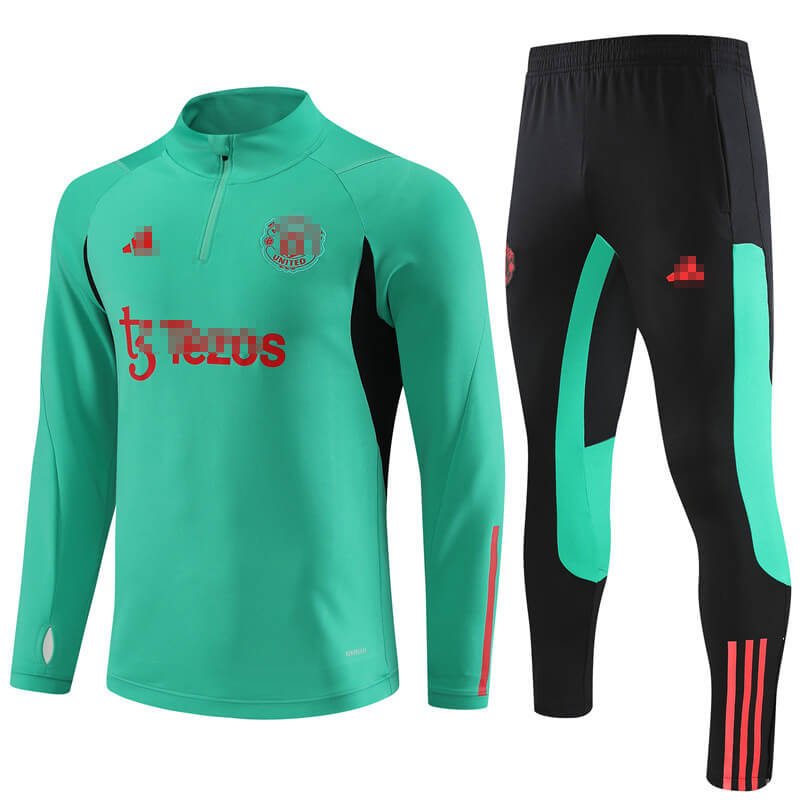 Sudadera de Entrenamiento Manchester United 2023/2024 Verde Kit